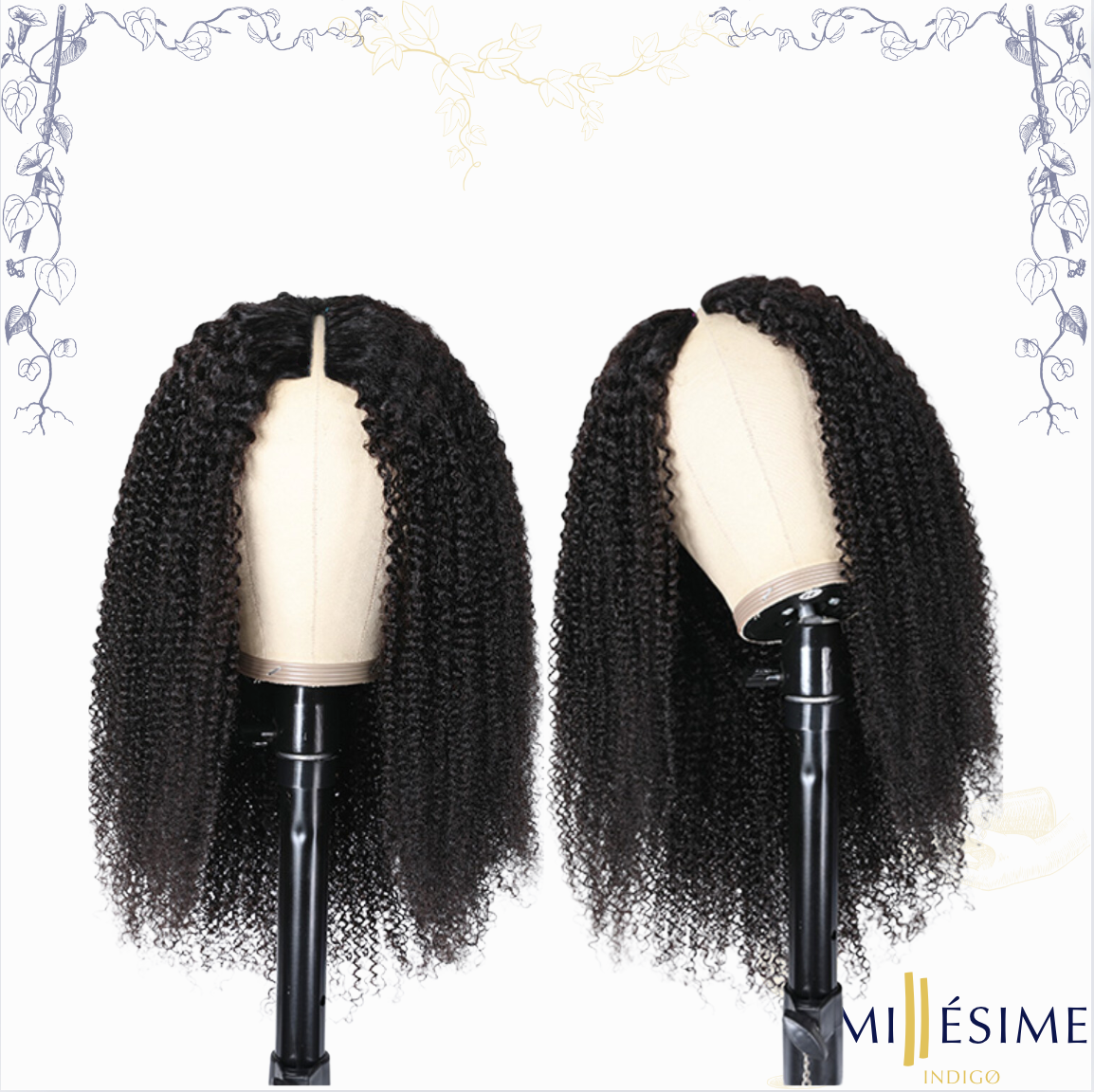 U part KC : Perruque U Part Raw Hair Kinky Curly