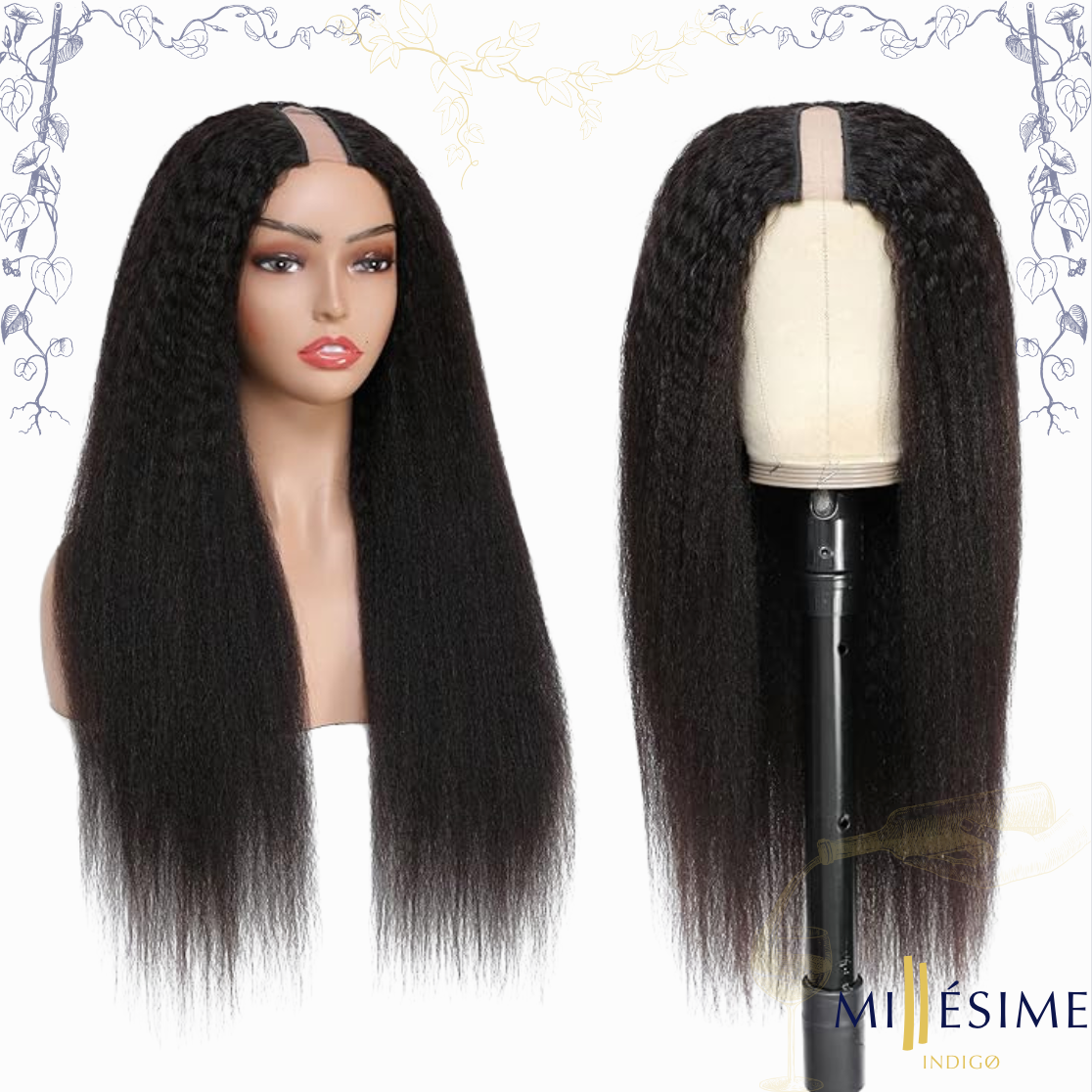 U part KS : Perruque U Part Raw Hair Kinky Straight