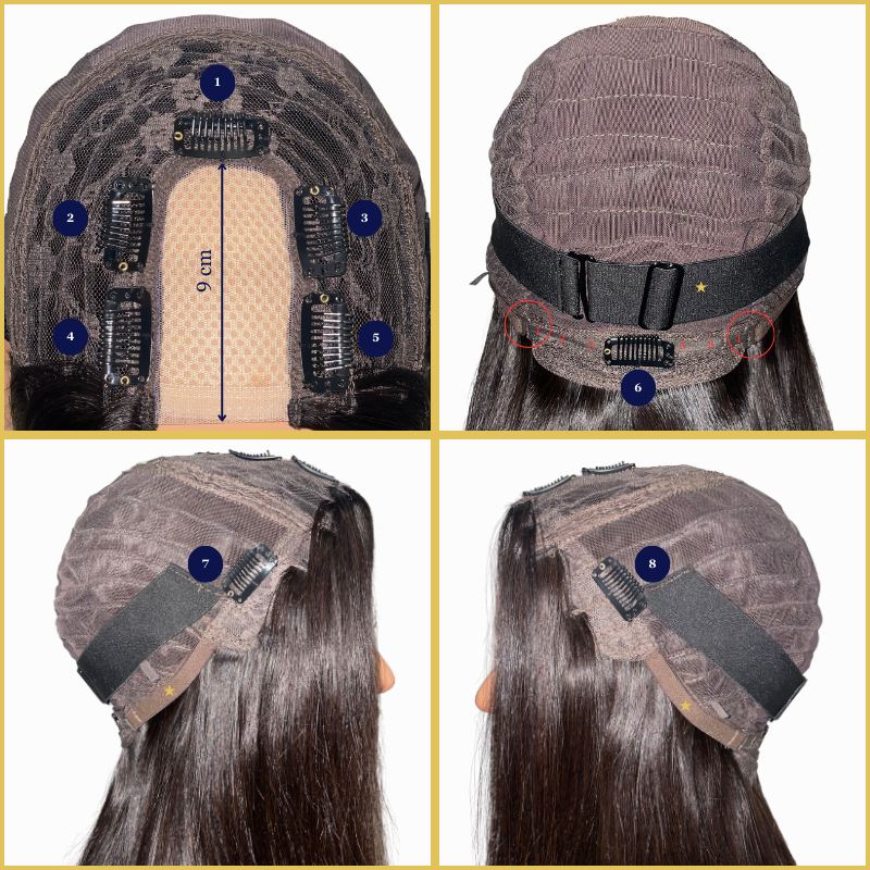 U part KS : Perruque U Part Raw Hair Kinky Straight