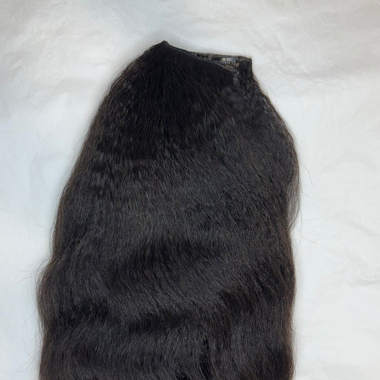 U Part Raw Hair Kinky Straight