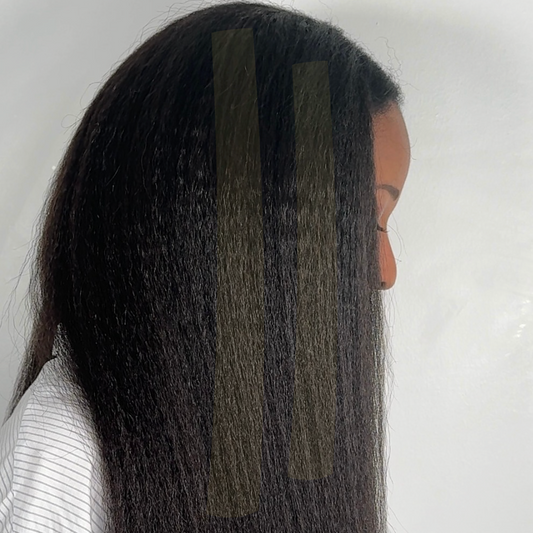 U Part Raw Hair Kinky Straight